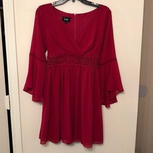 Red Cut out Dress